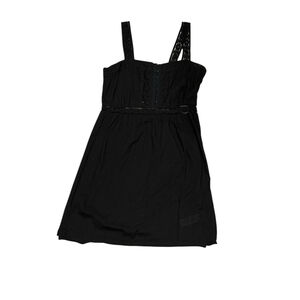 Forever 21 Dress Womens Medium Black Lace Fit & Flare Sundress Summer Casual